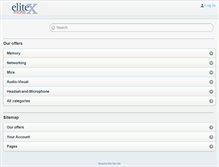 Tablet Screenshot of elitex.co.uk